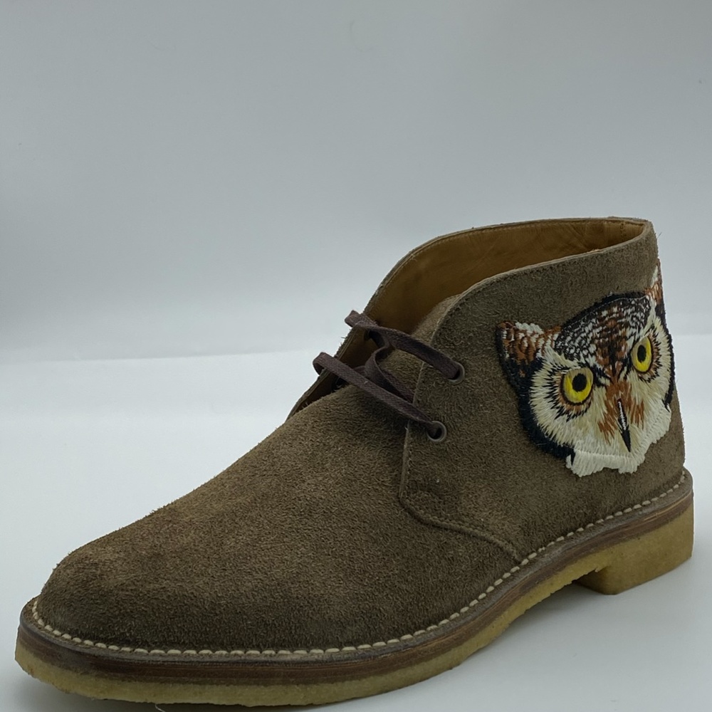 Gucci Suede ankle boots with owl & UFO embroidered - Picture 11 of 13